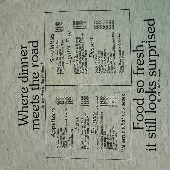 Vintage. Made in USA. Roadkill Cafe. Taos, New Mexico. Tank-top size Medium - Picture 11 of 16